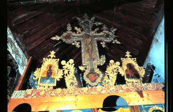 Palaichori, interior of the church of Agioi Anargyroi.